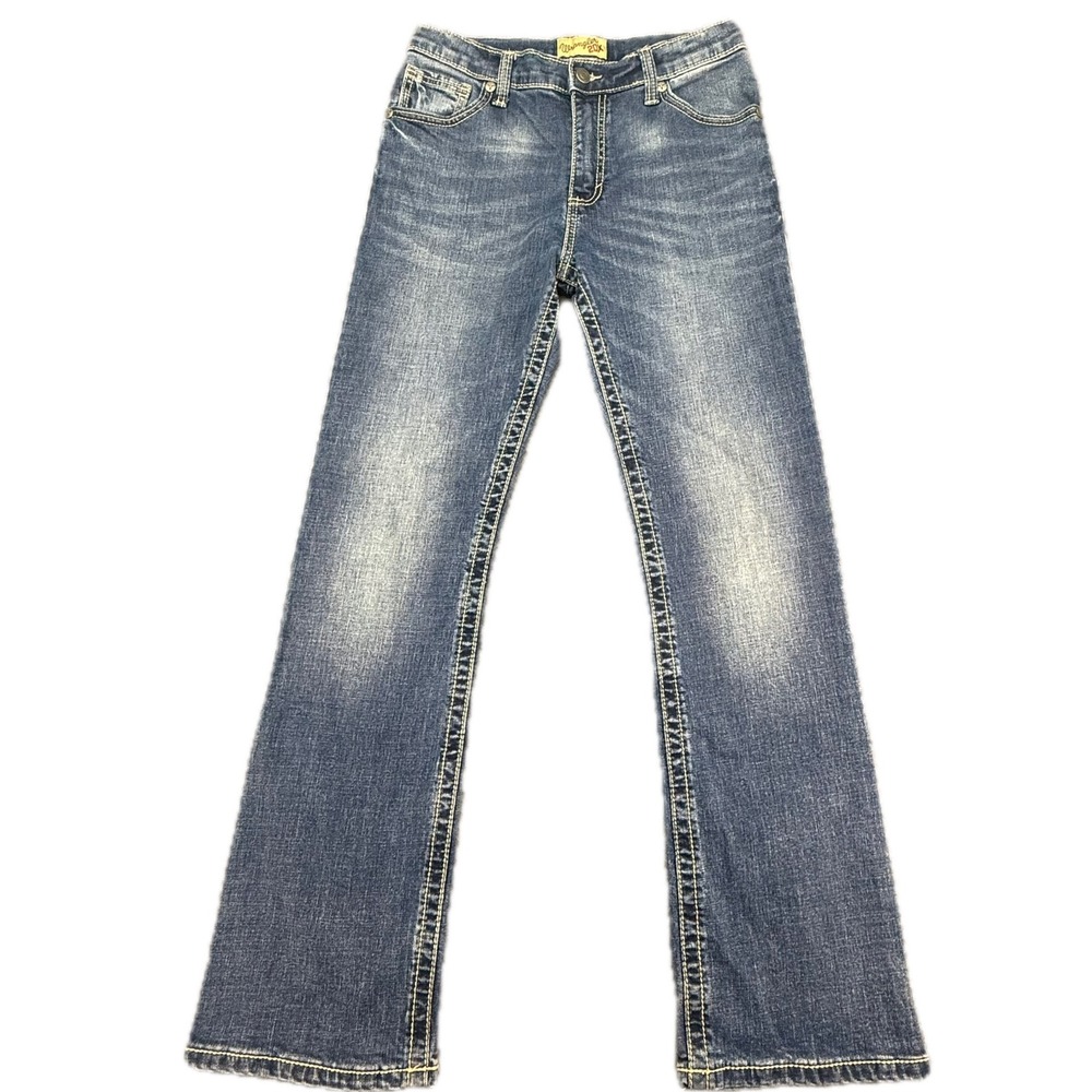 Wrangler 20X Jeans Women 16 Regular Blue Bootcut Stretch Mid Rise 1042BWXMD